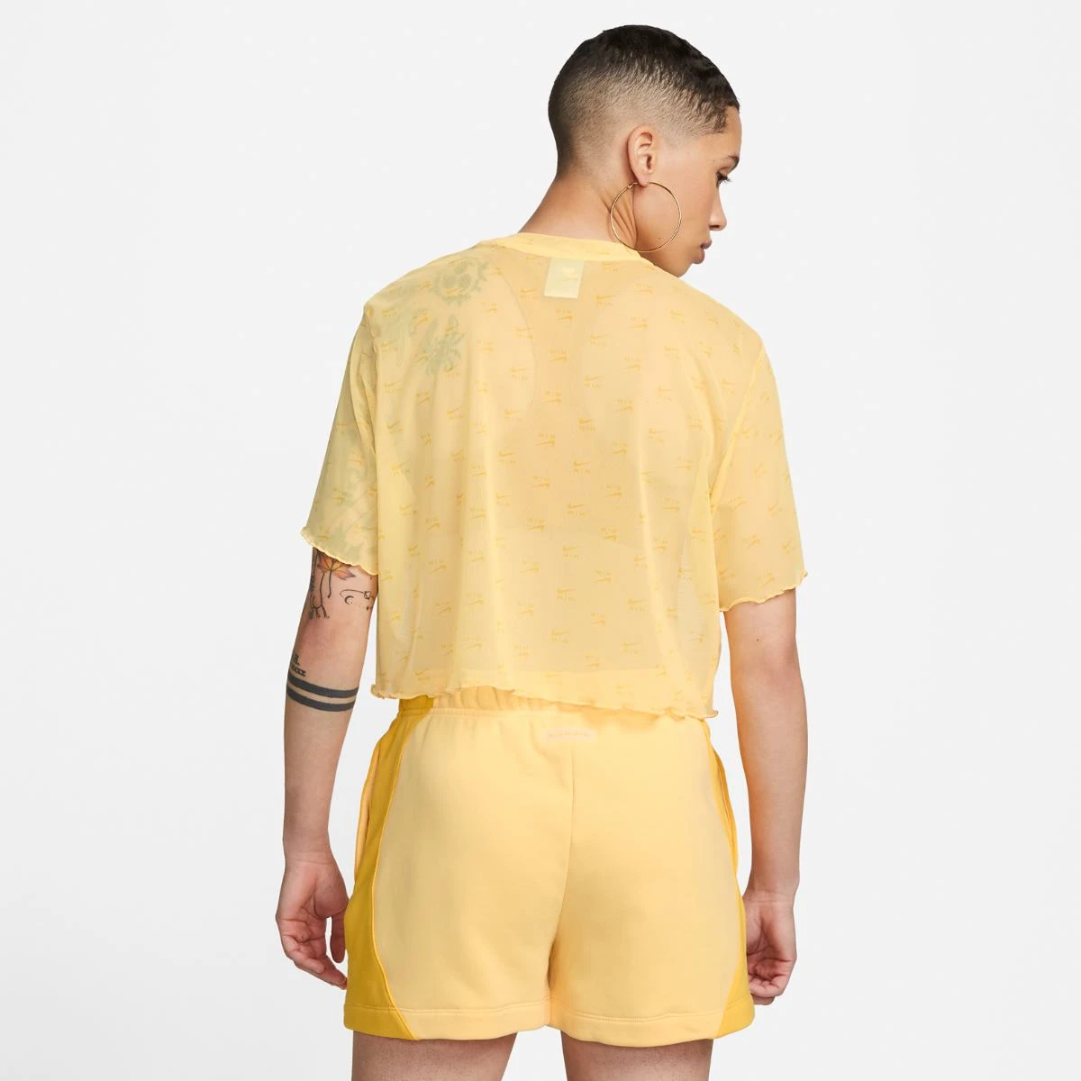 Футболка жіноча Nike Air Women's Printed Mesh Short-Sleeve Crop Top. (DV8245-795) — фото 8