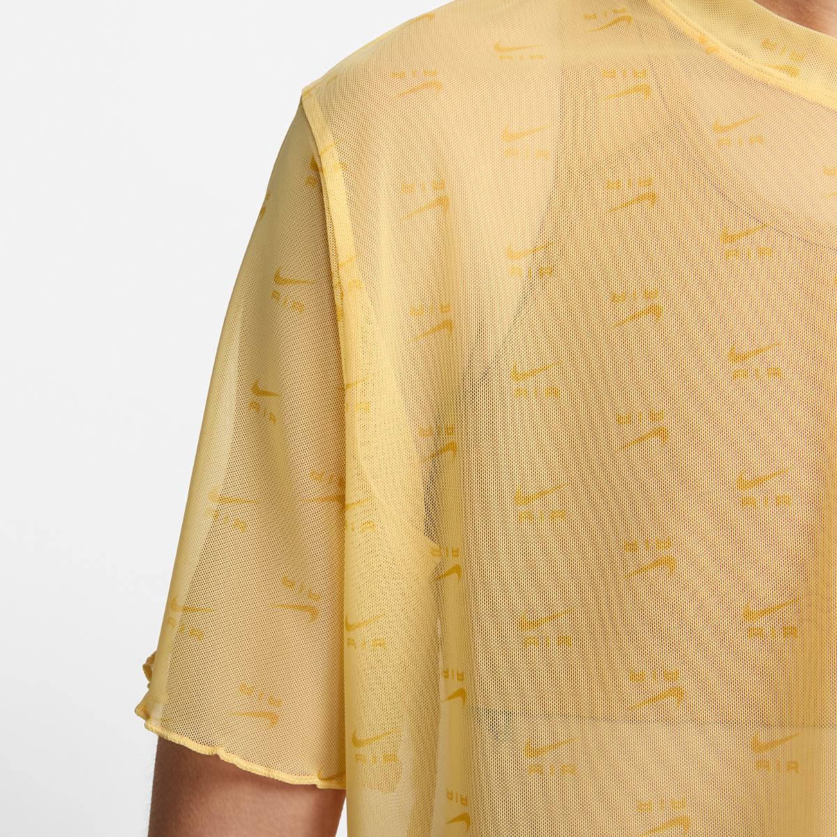 Футболка жіноча Nike Air Women's Printed Mesh Short-Sleeve Crop Top. (DV8245-795) — фото 10