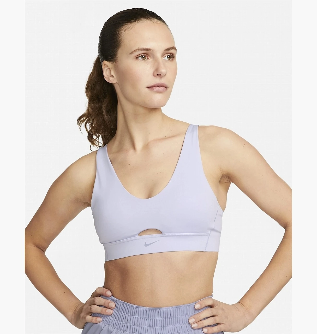 Спортивний топ жіночий Nike Indy Women's Sports Bra With Removable Padding Oxygen Purple (DV9837-536) — фото 1