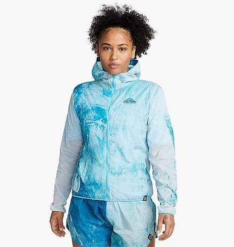 Вітровка жіноча Nike Repel Trail Running Jacket Light Blue (DX1041-085) — фото 1