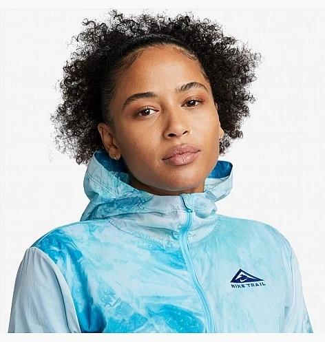 Вітровка жіноча Nike Repel Trail Running Jacket Light Blue (DX1041-085) — фото 5