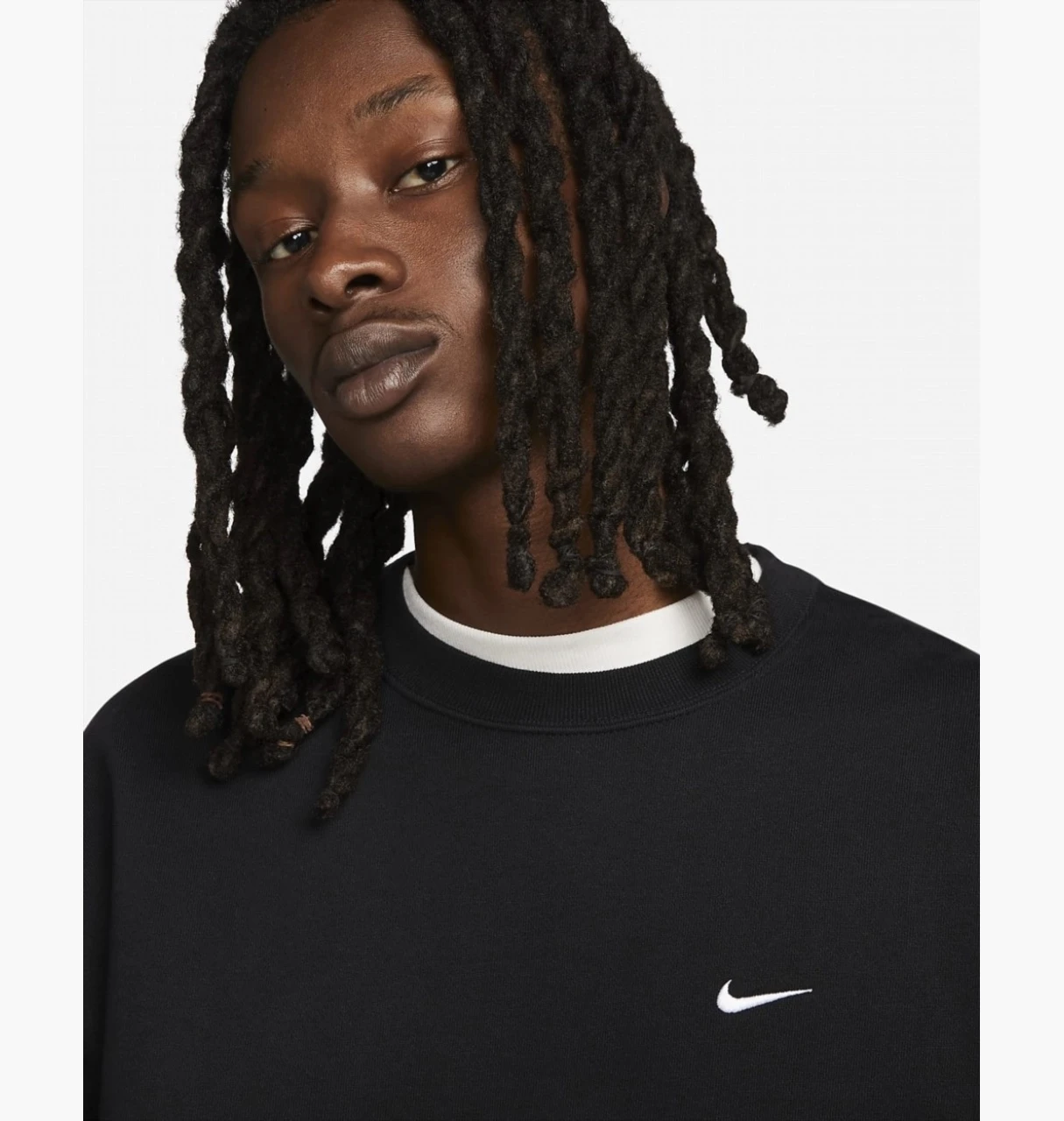 Кофта чоловіча Nike Solo Swoosh Black (DX1361-010) — фото 4