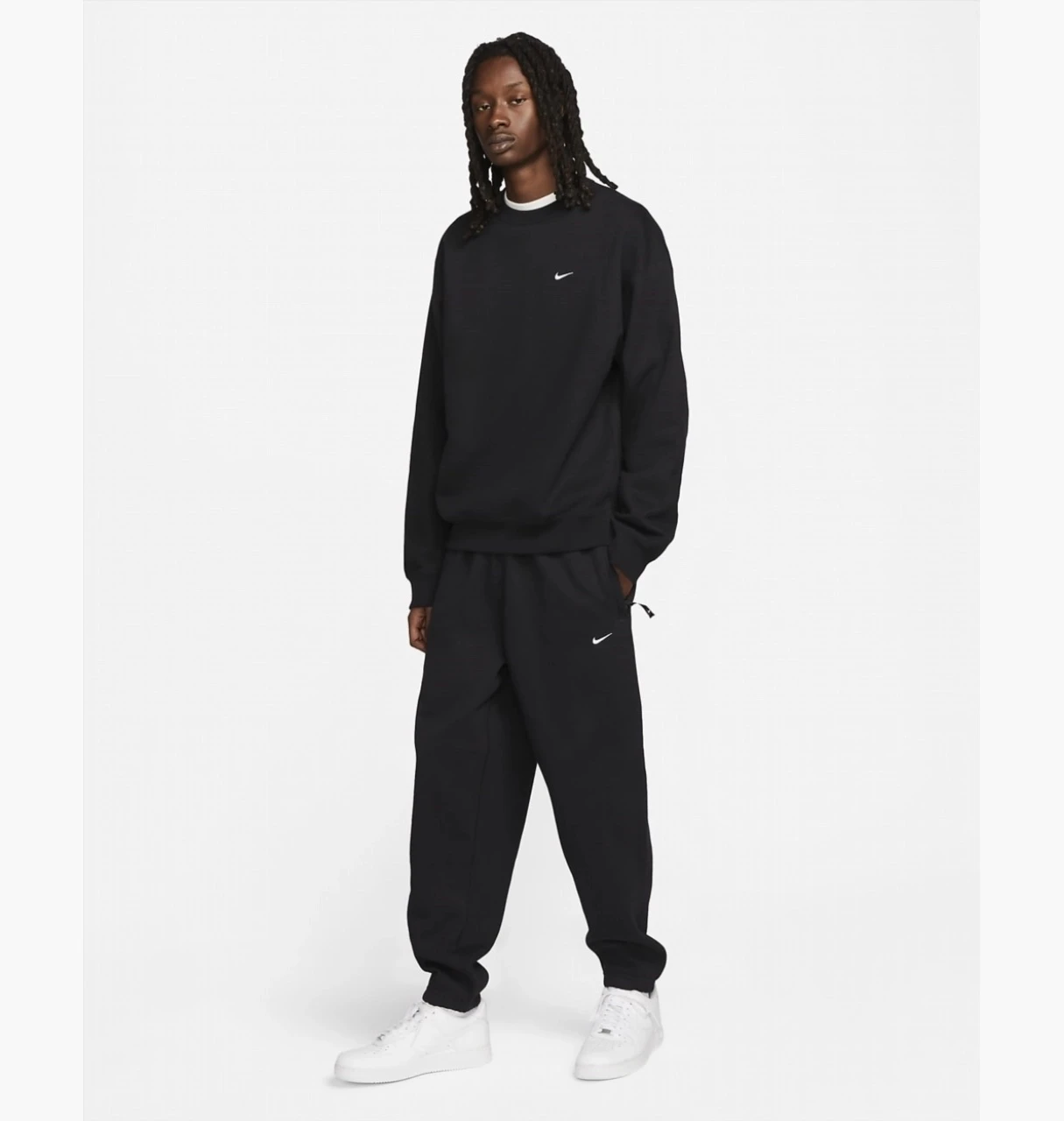 Кофта чоловіча Nike Solo Swoosh Black (DX1361-010) — фото 5