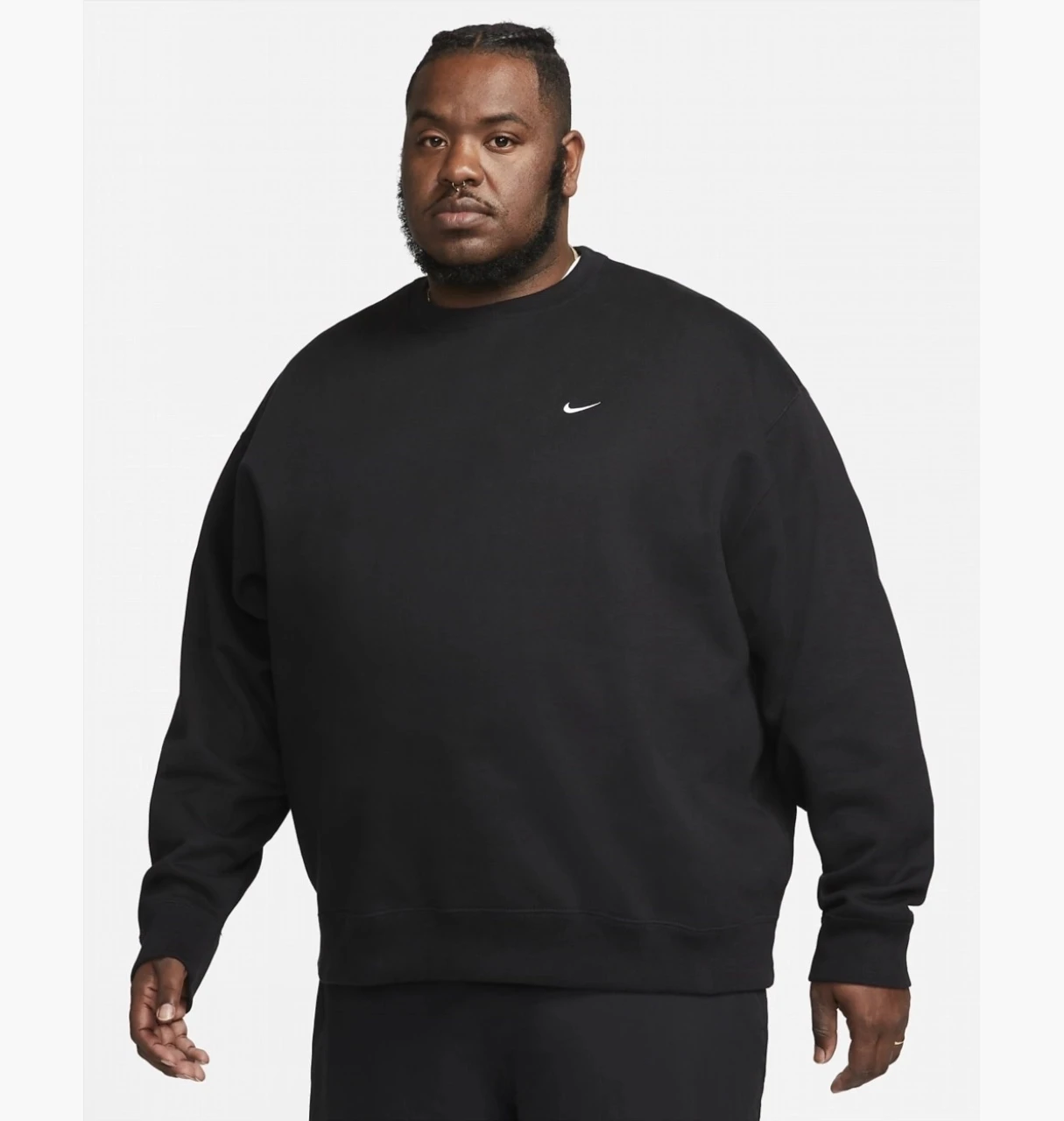 Кофта чоловіча Nike Solo Swoosh Black (DX1361-010) — фото 6