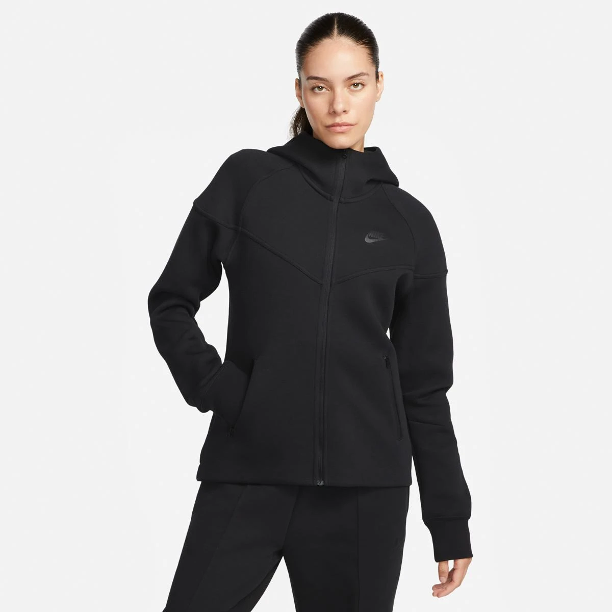 Кофта жіночі Nike Tech Fleece Windrunner Full-Zip (FB8338-010) — фото 1