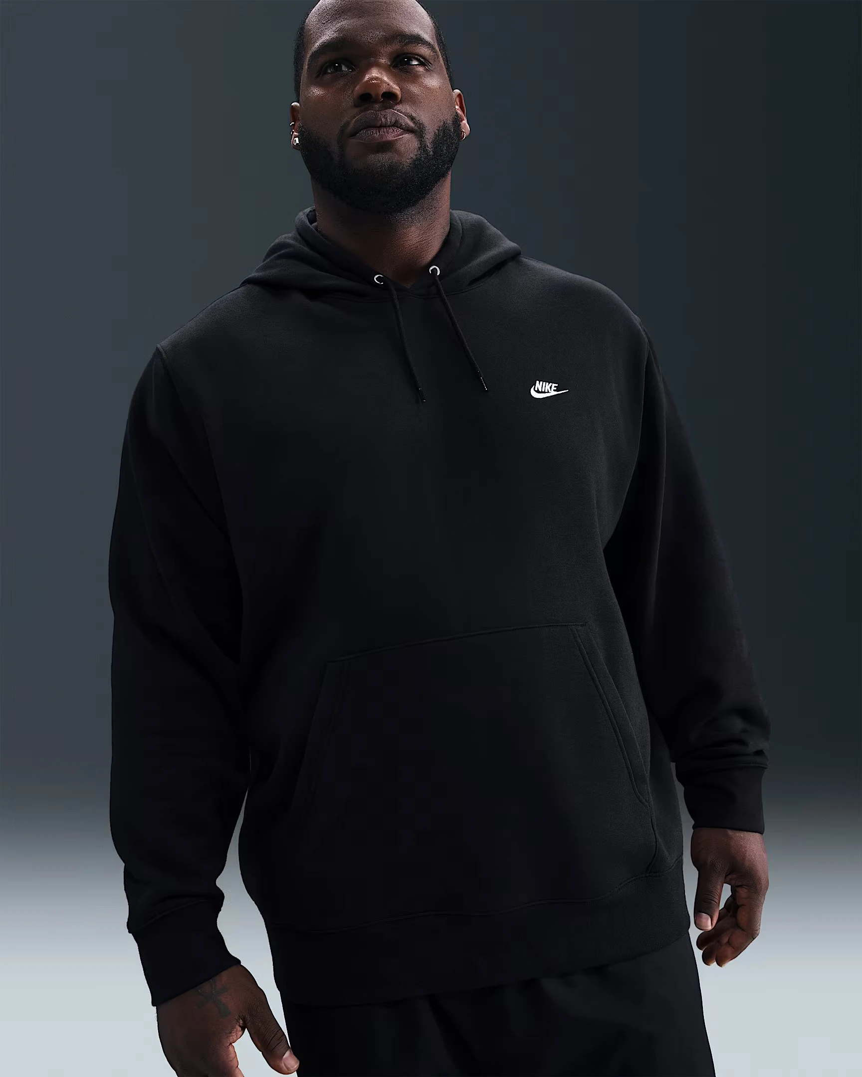 Кофта чоловіча Nike Club Pullover Fleece Hoodie (FN3859-010) — фото 8
