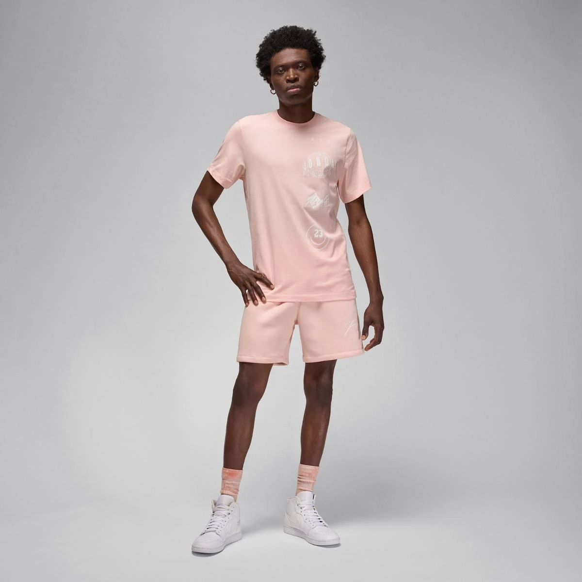 Футболка чоловіча Jordan M J Brand Logo Stack Ss Crw (FN6027-622) — фото 5