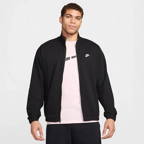 Кофта чоловіча Nike Club Knit Jacket Black (FQ3426-010) — фото 1