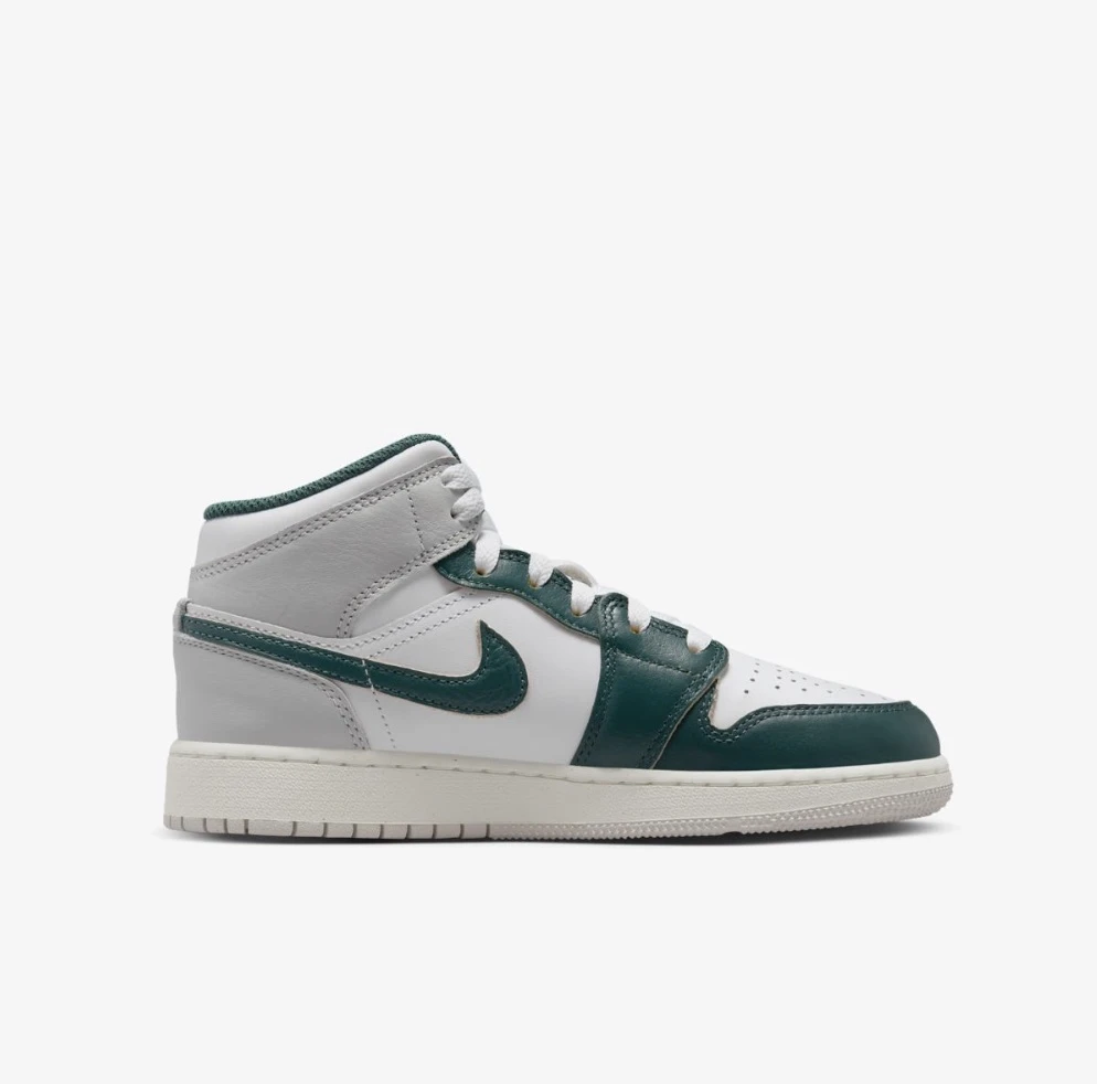 Кросівки дитячі Jordan 1 Mid Se White/Grey (FQ8088-103) — фото 1