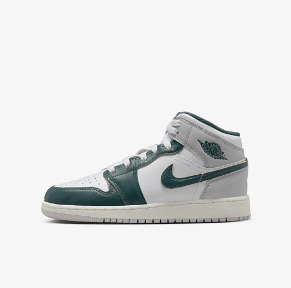 Кросівки дитячі Jordan 1 Mid Se White/Grey (FQ8088-103) — фото 11