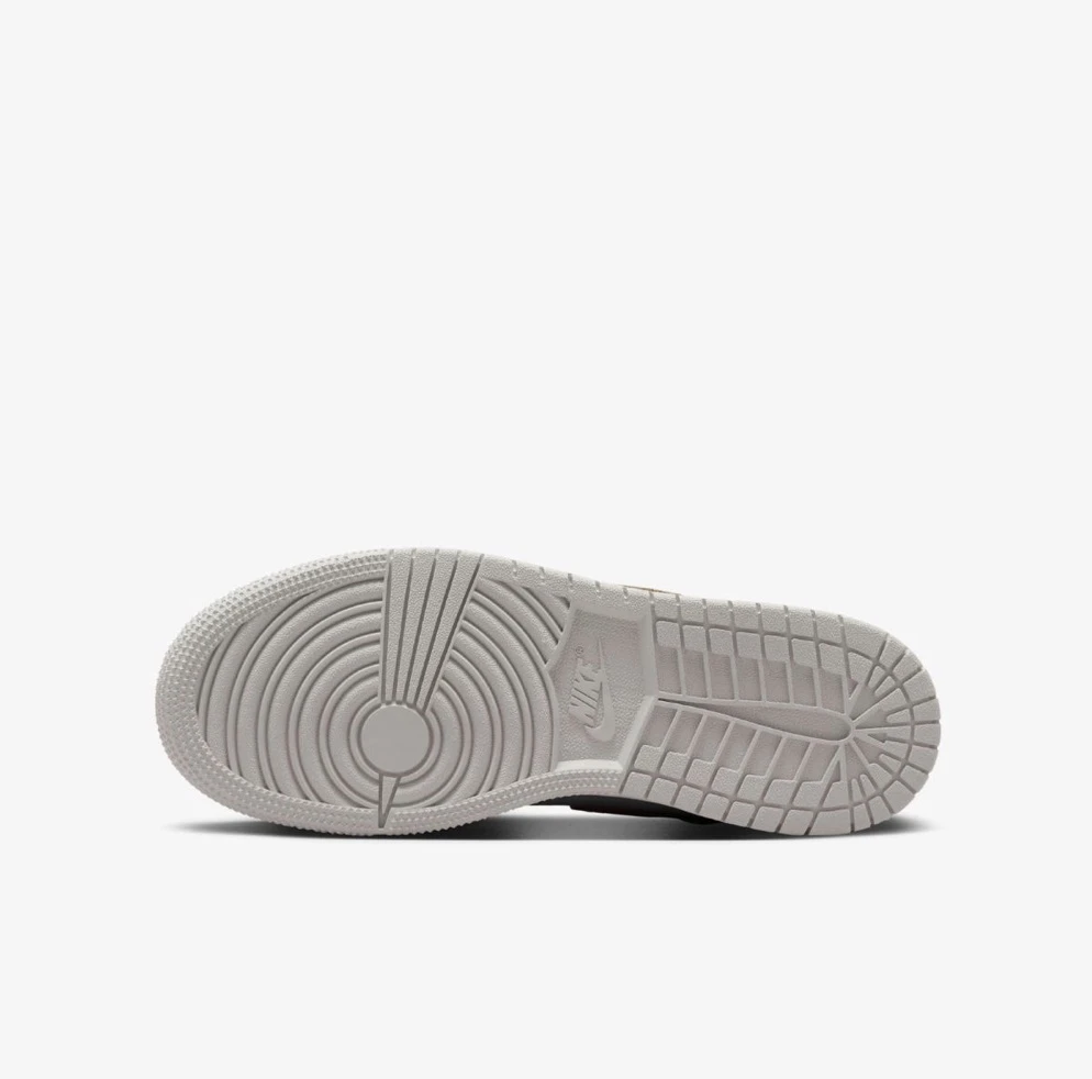 Кросівки дитячі Jordan 1 Mid Se White/Grey (FQ8088-103) — фото 4