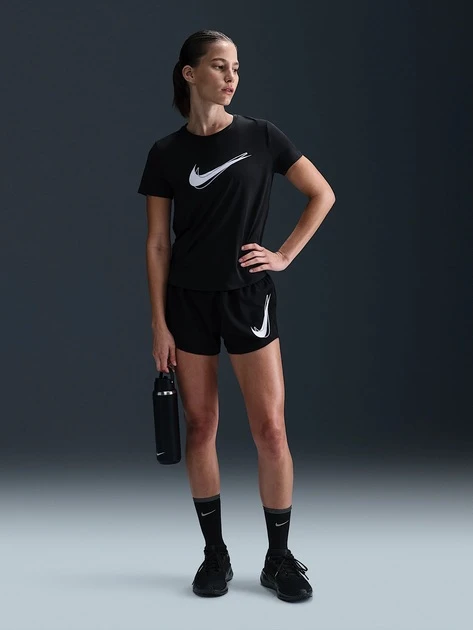 Футболка жіноча Nike One Swoosh Dri-Fit Short-Sleeve Running Top (HJ2204-010) — фото 4