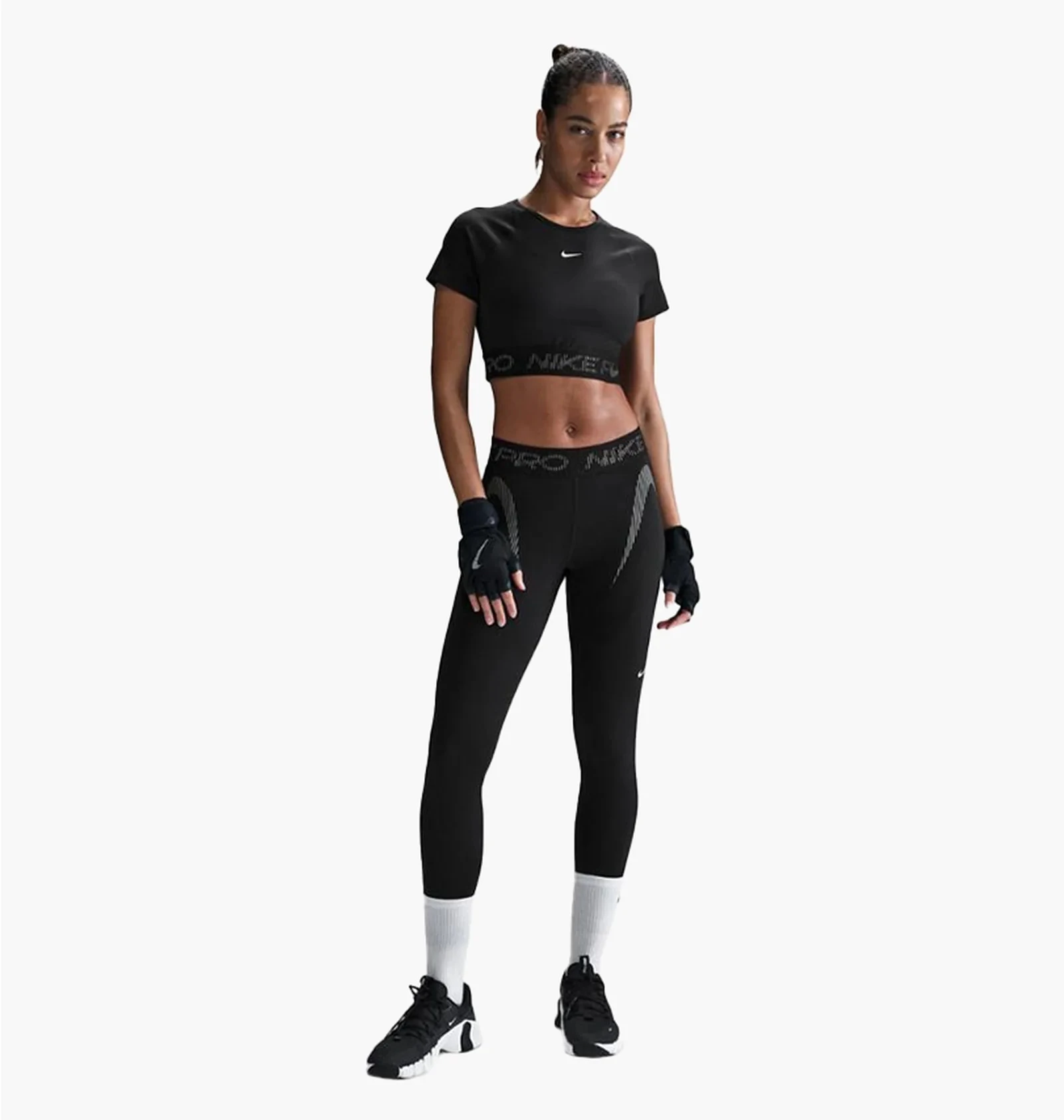 Спортивний топ жіночий Nike Np Dri-Fit Ss Crop Top Tt Gx Black (HM6369-010) — фото 1
