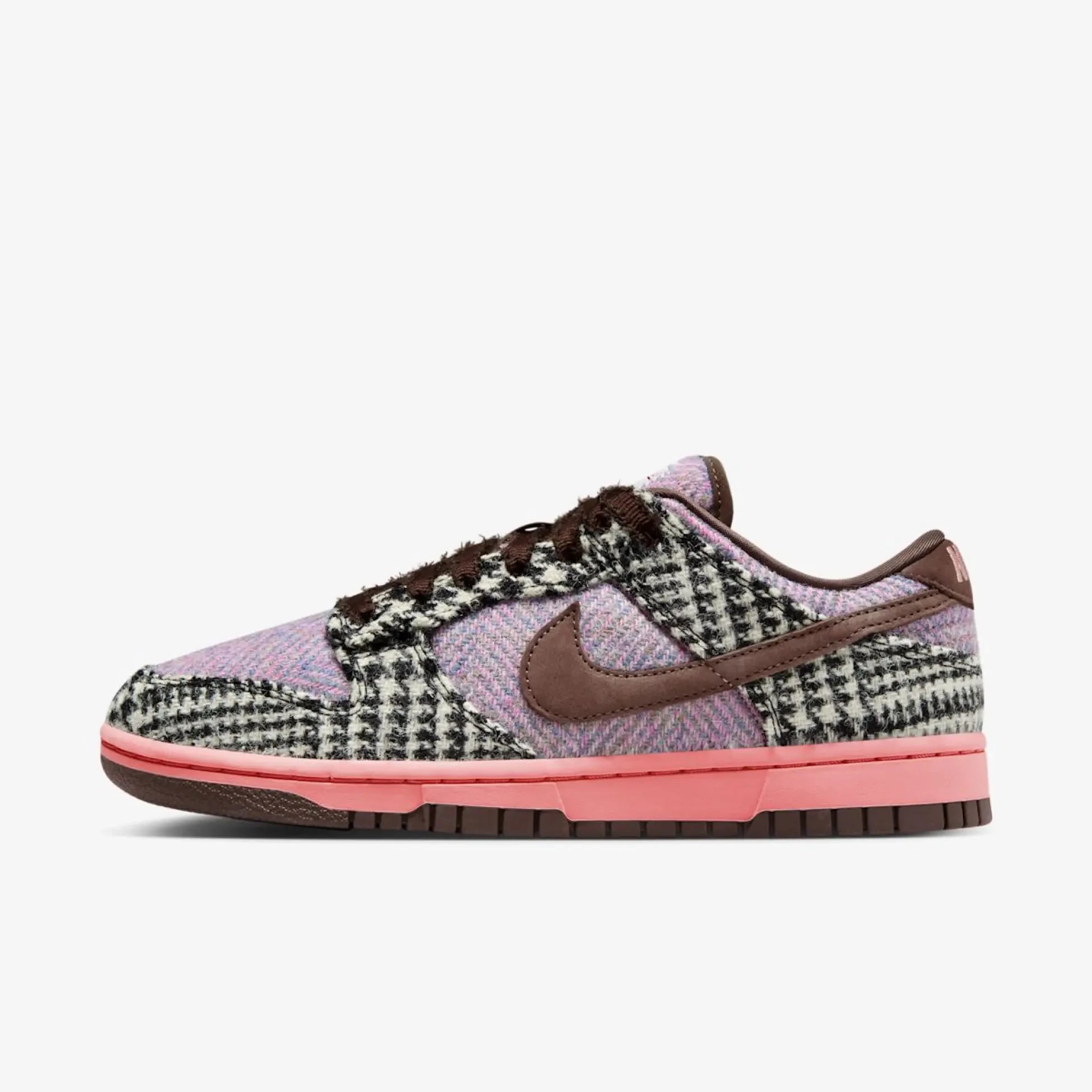 Кросівки Nike Harris Tweed x Wmns Dunk Low 'Purple Pink' — фото 3