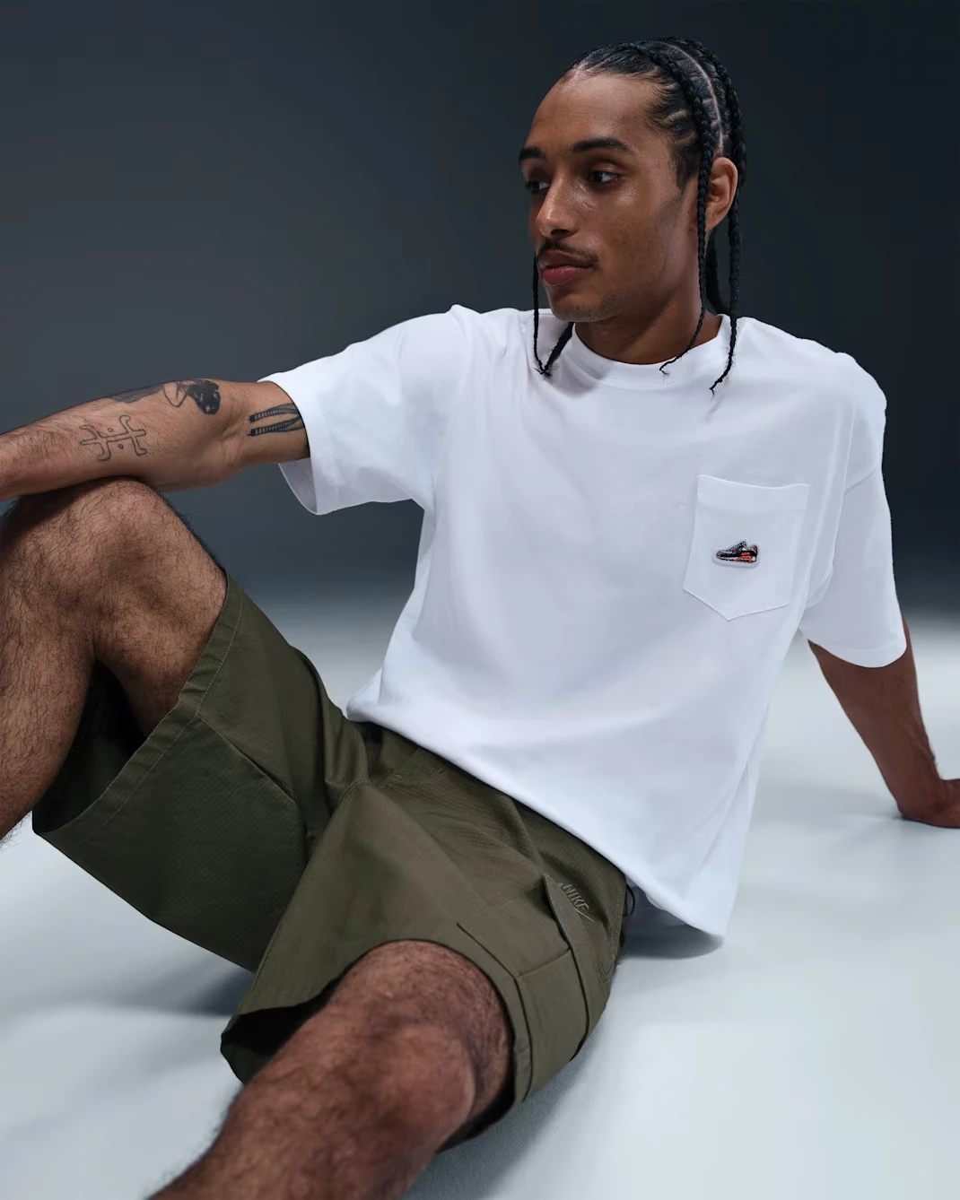 Футболка чоловіча Nike Accs Patch Cnct White — фото 4