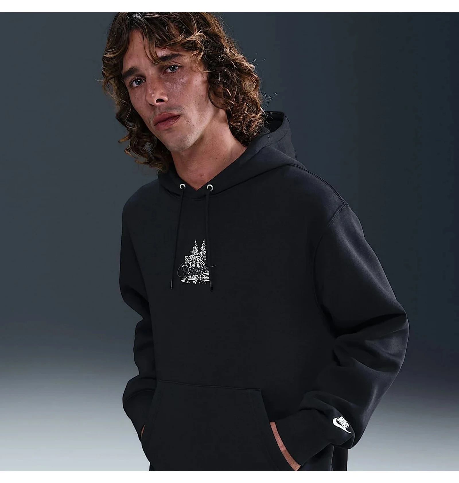 Толстовка чоловіча NIKE M NK CLUB BB HDY RUN REISSUE HV1216-010, 2XL — фото 2