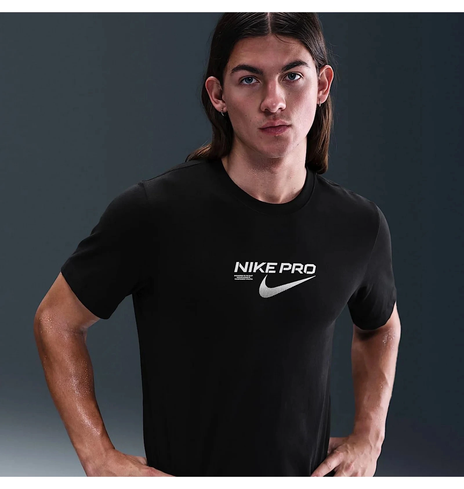 Футболка чоловіча Nike Df Pro Training Black (HV4131-010) — фото 1