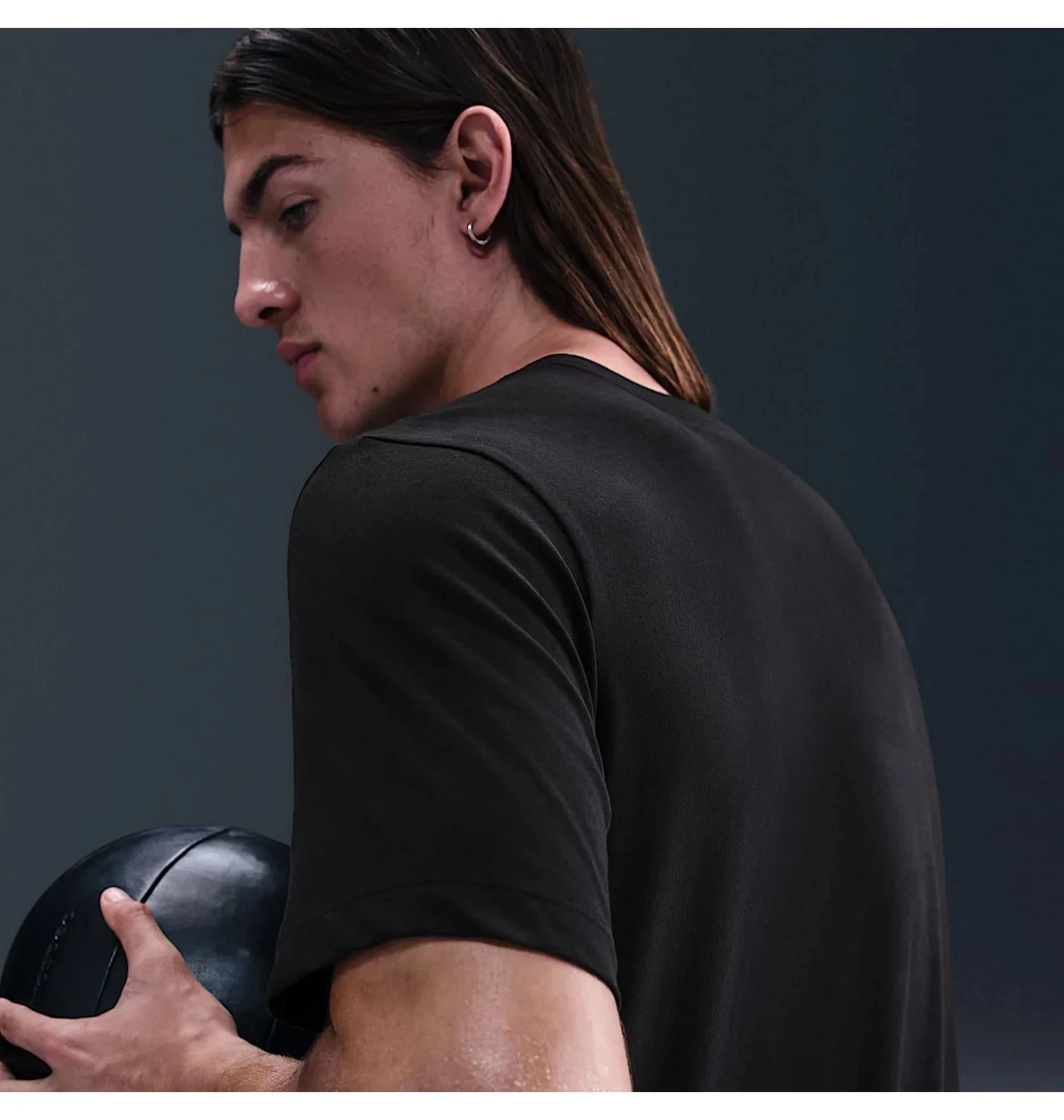 Футболка чоловіча Nike Df Pro Training Black (HV4131-010) — фото 3