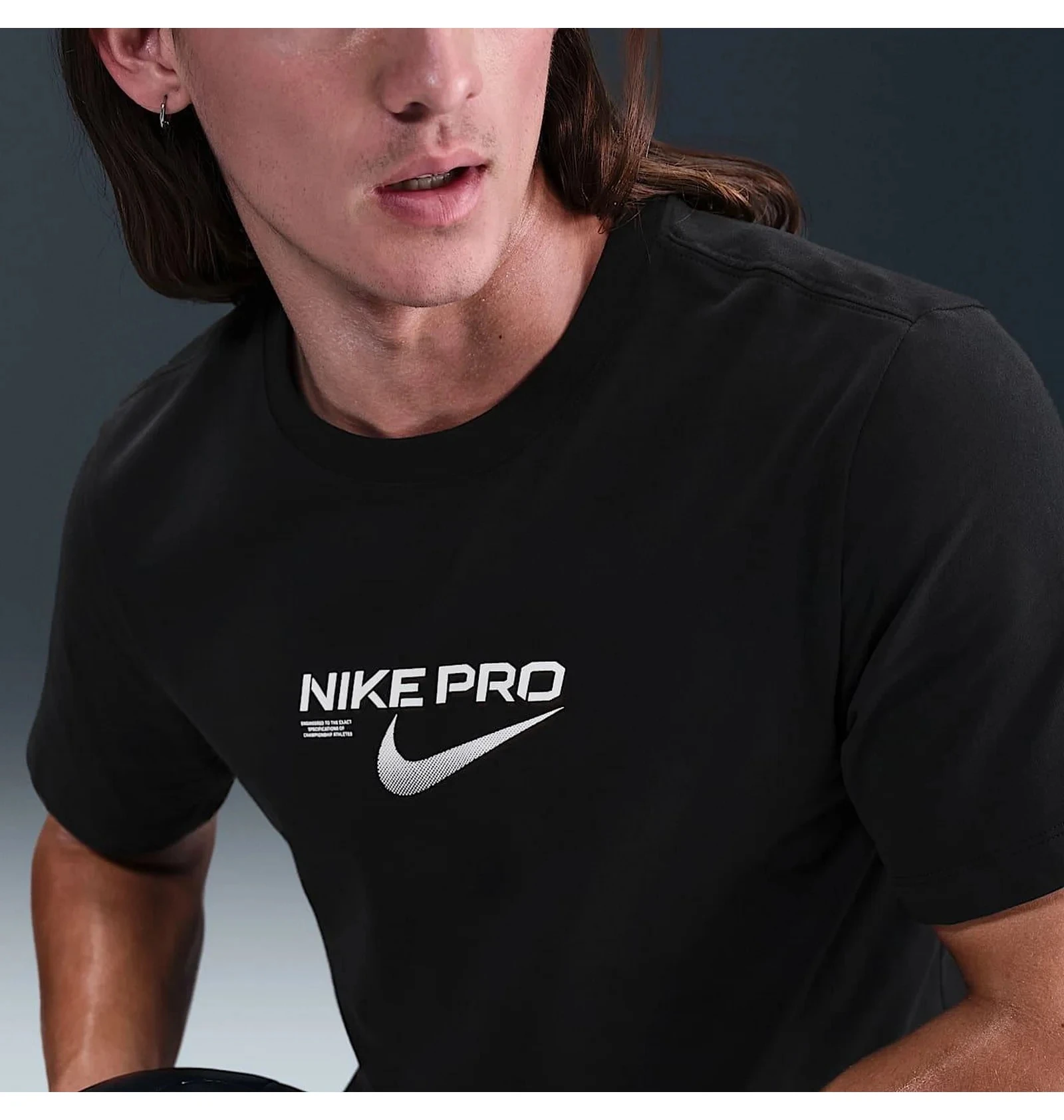 Футболка чоловіча Nike Df Pro Training Black (HV4131-010) — фото 4