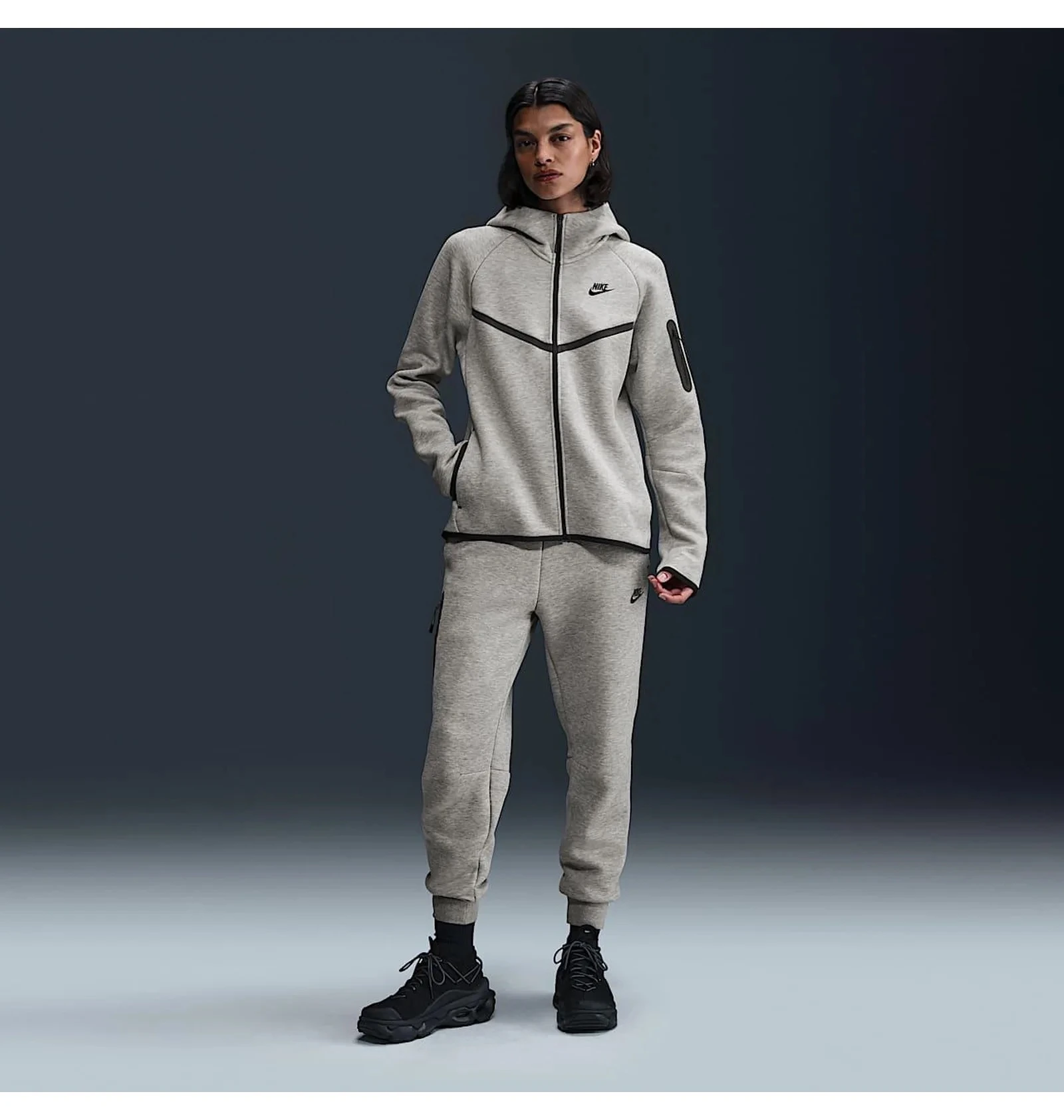 Толстовка жіноча Nike Sportswear Tech Fleece Windrunner HV6747-063, S — фото 5