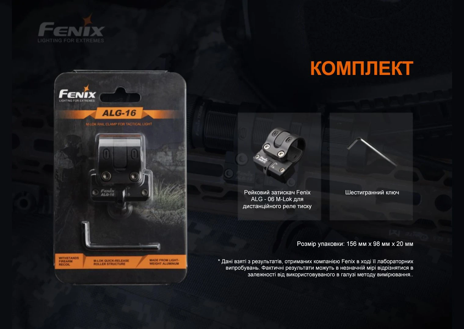 Кріплення на зброю для виносної кнопки Fenix ALG-06 — фото 8
