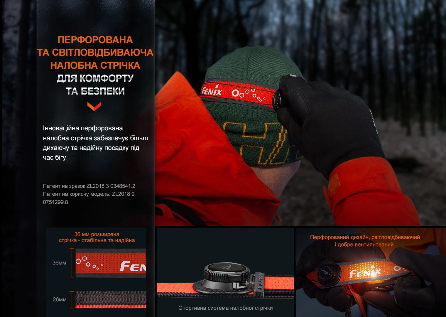 Ліхтар налобний Fenix HL32R-T синій — фото 14