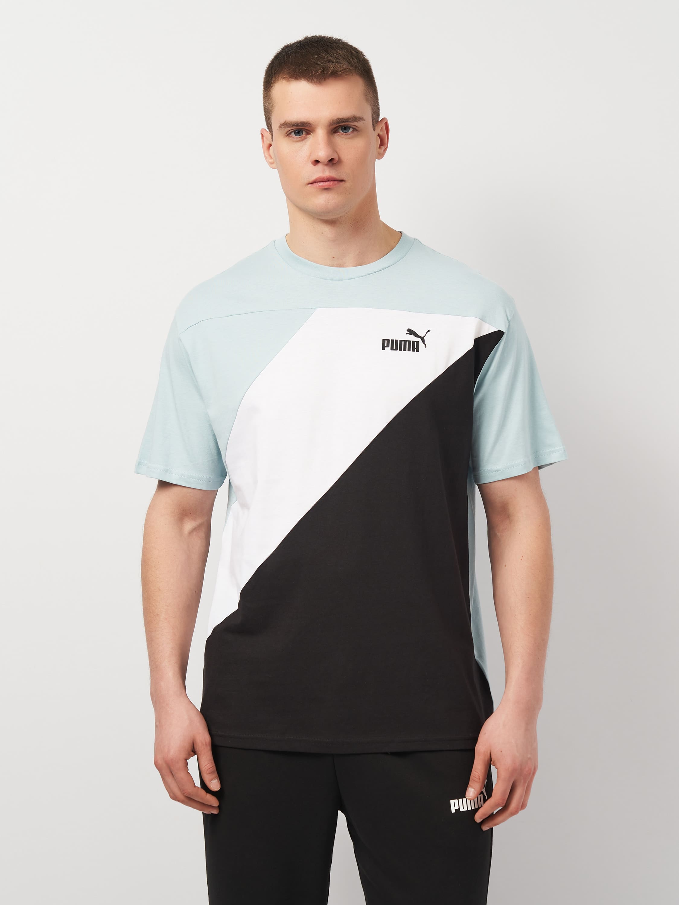 Футболка чоловіча Puma Power Colorblock Tee (67892922) — фото 1