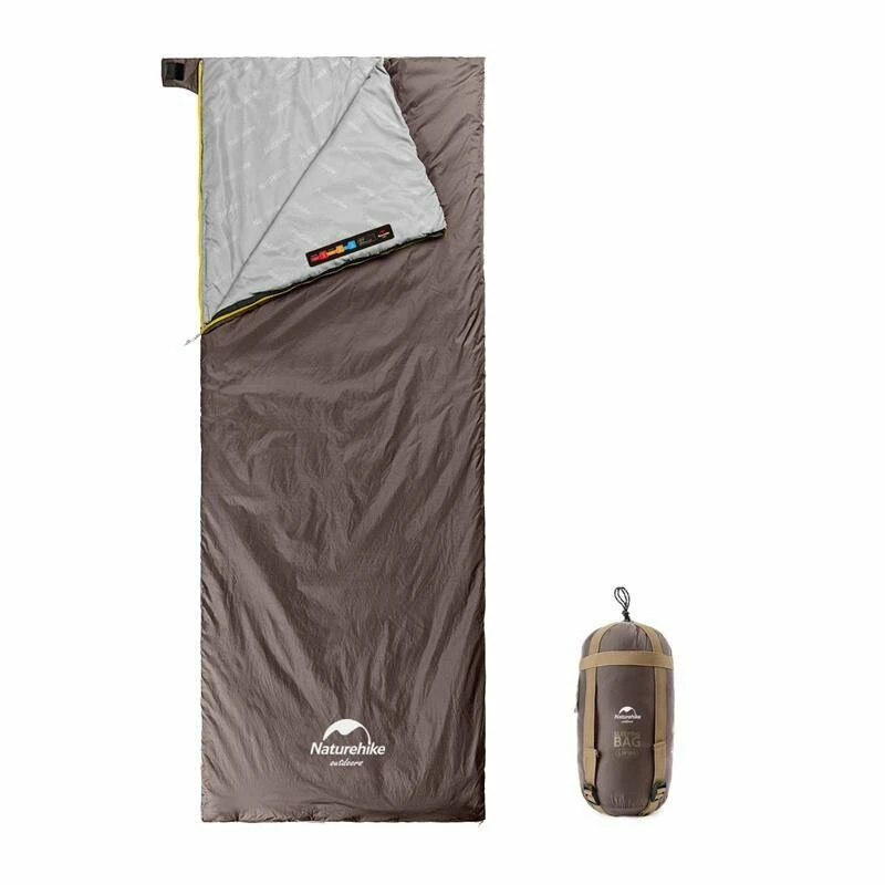 Спальник надлегкий Naturehike Summer LW180 NH21MSD09 правий, (15°C), p-p XL,  коричневий — фото 1