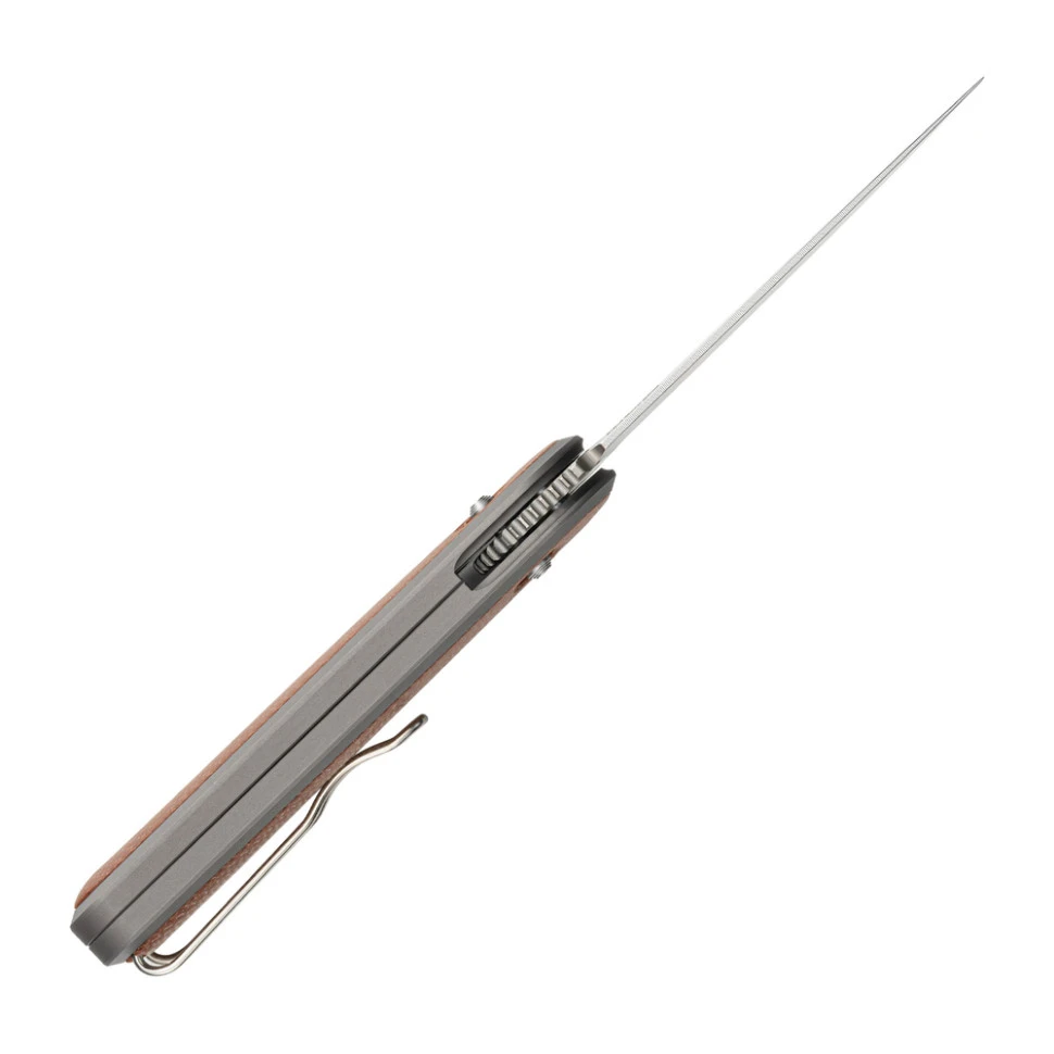 Ніж складаний кишеньковий SRM Twin 251MB-MN (7.6 см) N690 / Micarta коричневий — фото 3