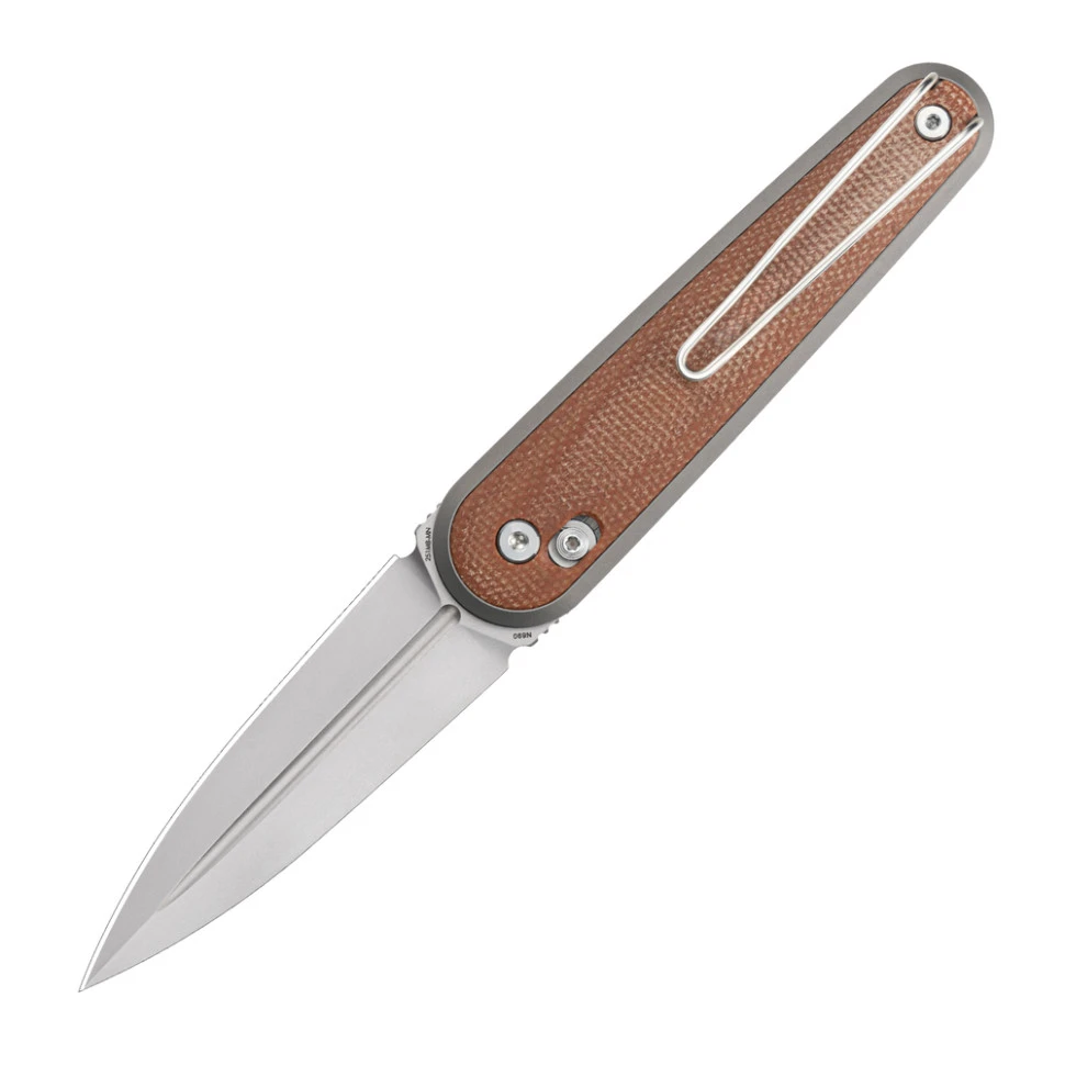 Ніж складаний кишеньковий SRM Twin 251MB-MN (7.6 см) N690 / Micarta коричневий — фото 6