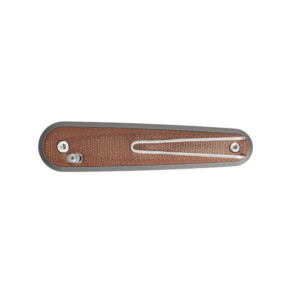 Ніж складаний кишеньковий SRM Twin 251MB-MN (7.6 см) N690 / Micarta коричневий — фото 7