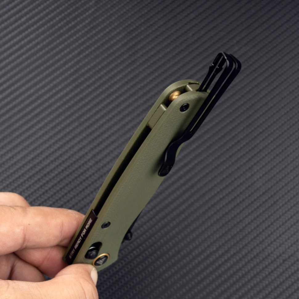 Ніж складаний туристичний SRM Medal 255L-GP2 (8.2 см) 10Cr / G10 зелений — фото 8