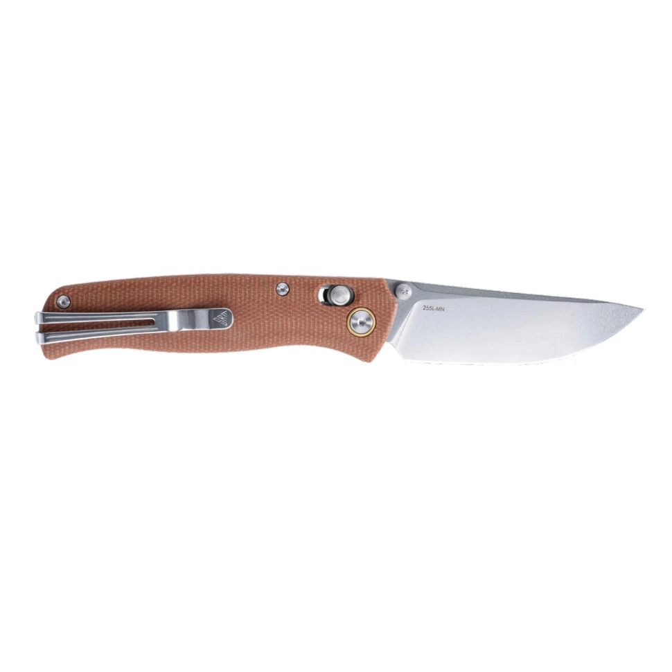 Ніж складаний туристичний SRM Medal 255L-MN (8.2 см) 10Cr / Micarta коричневий — фото 3