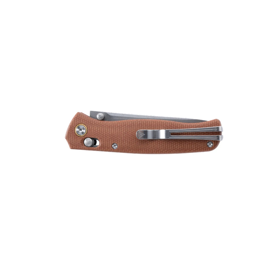 Ніж складаний туристичний SRM Medal 255L-MN (8.2 см) 10Cr / Micarta коричневий — фото 4