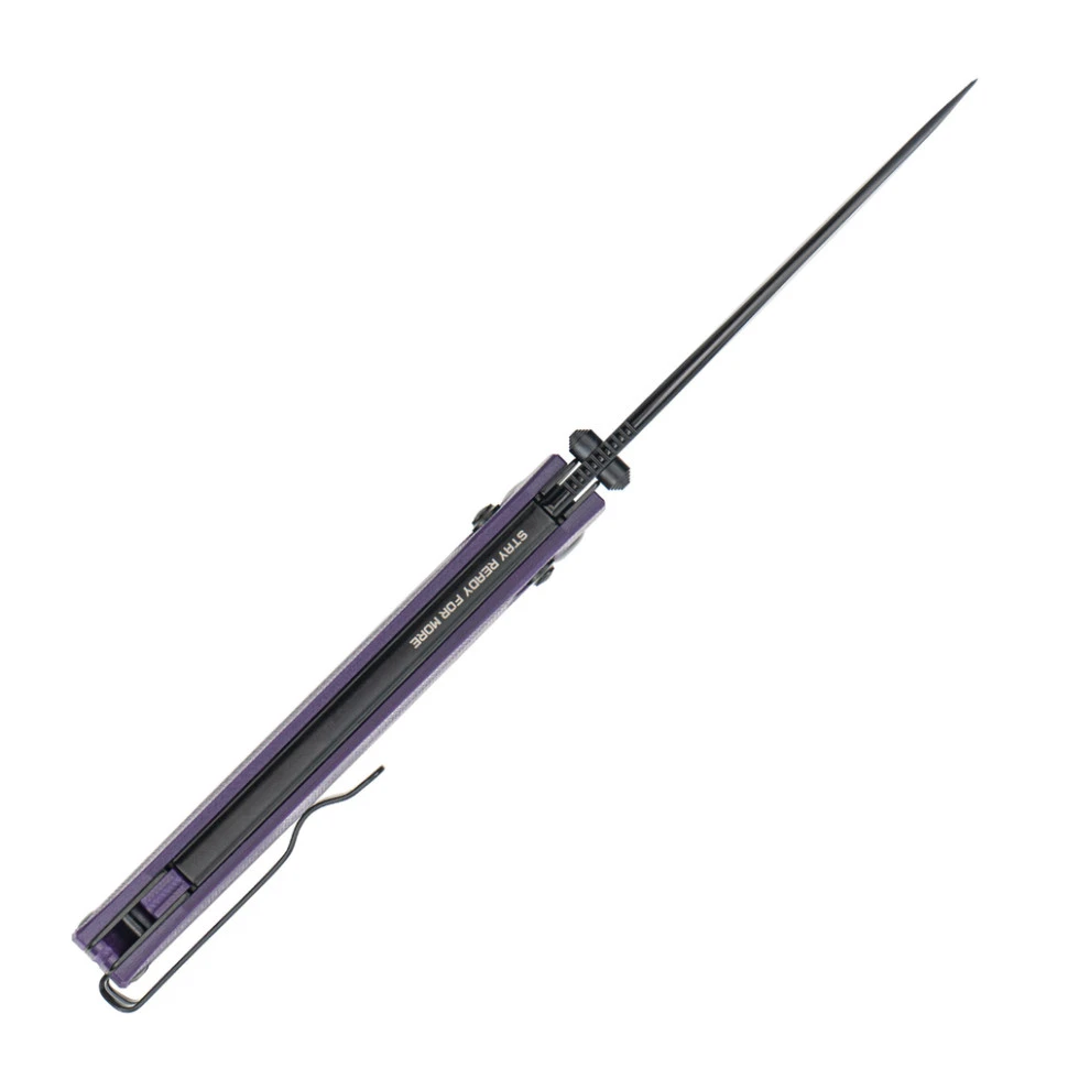 Ніж складаний туристичний SRM Terrier 258L-GN (9.3 см) D2 / G10 фіолетовий — фото 5