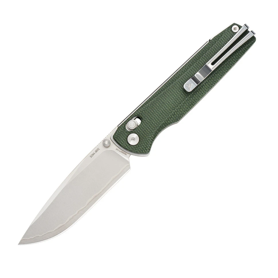 Ніж складаний туристичний SRM Terrier 258L-MG2 (9.3 см) 140Cr / Micarta зелений — фото 4