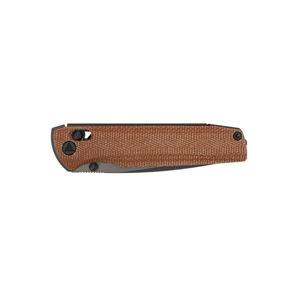Ніж складаний туристичний SRM Terrier 258L-MN2 (9.3 см) 140Cr / Micarta коричневий — фото 7