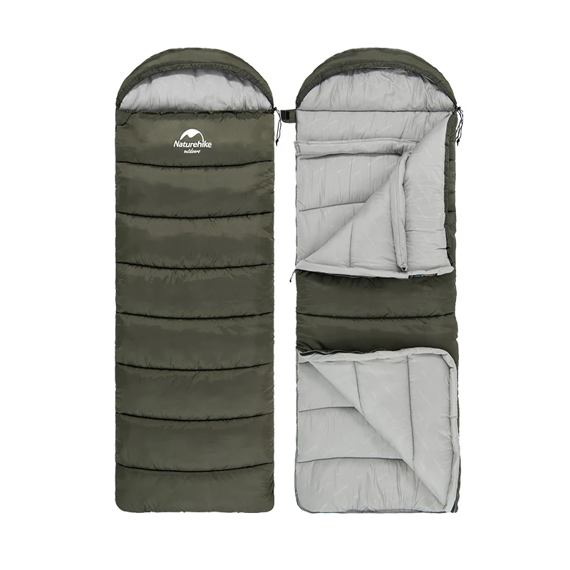 Спальник з капюшоном Naturehike U350 NH20MSD07, (1°C), лівий, коричневий — фото 3