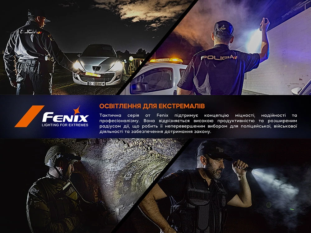 Fenix T6 тактична ручка з ліхтариком чорна — фото 16