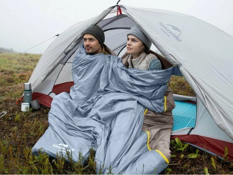 Спальник надлегкий Naturehike Summer LW180 NH21MSD09 лівий, (15°C), p-p XL,  коричневий — фото 3