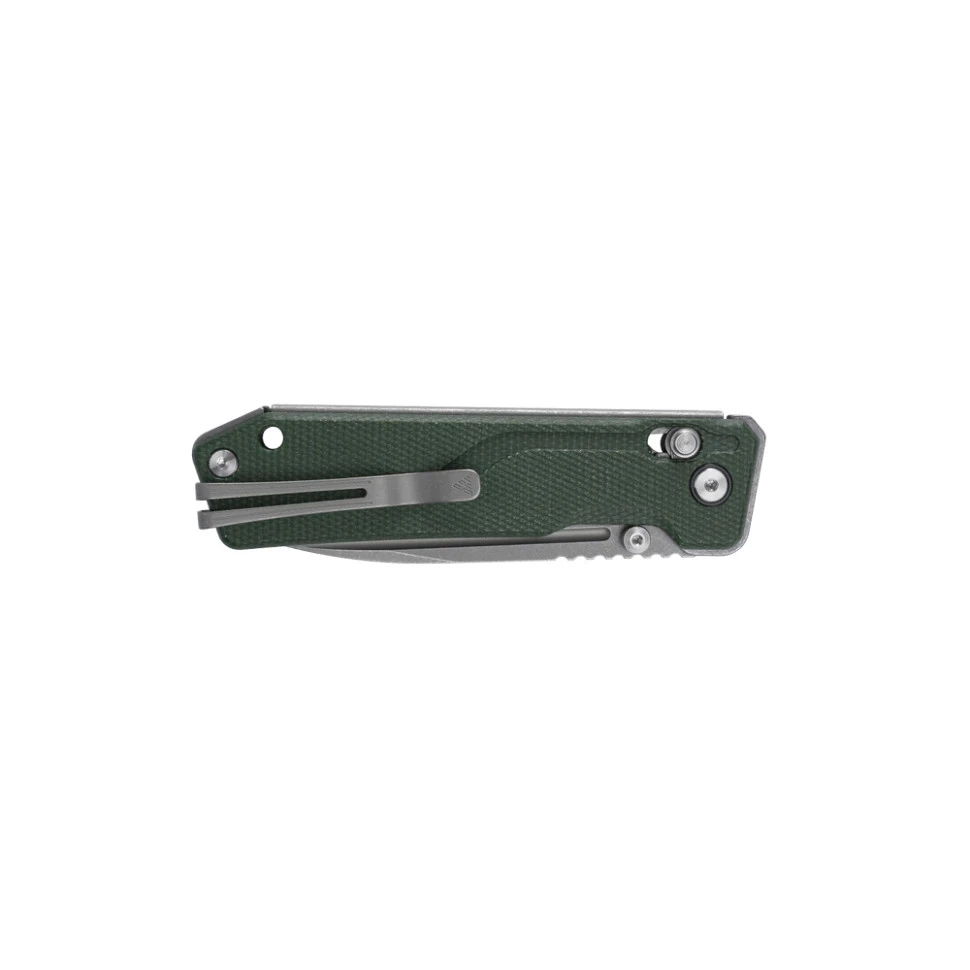 Ніж складаний туристичний SRM Rubik 7228B-MG (8.7 см) 14C28N / Micarta зелений — фото 4