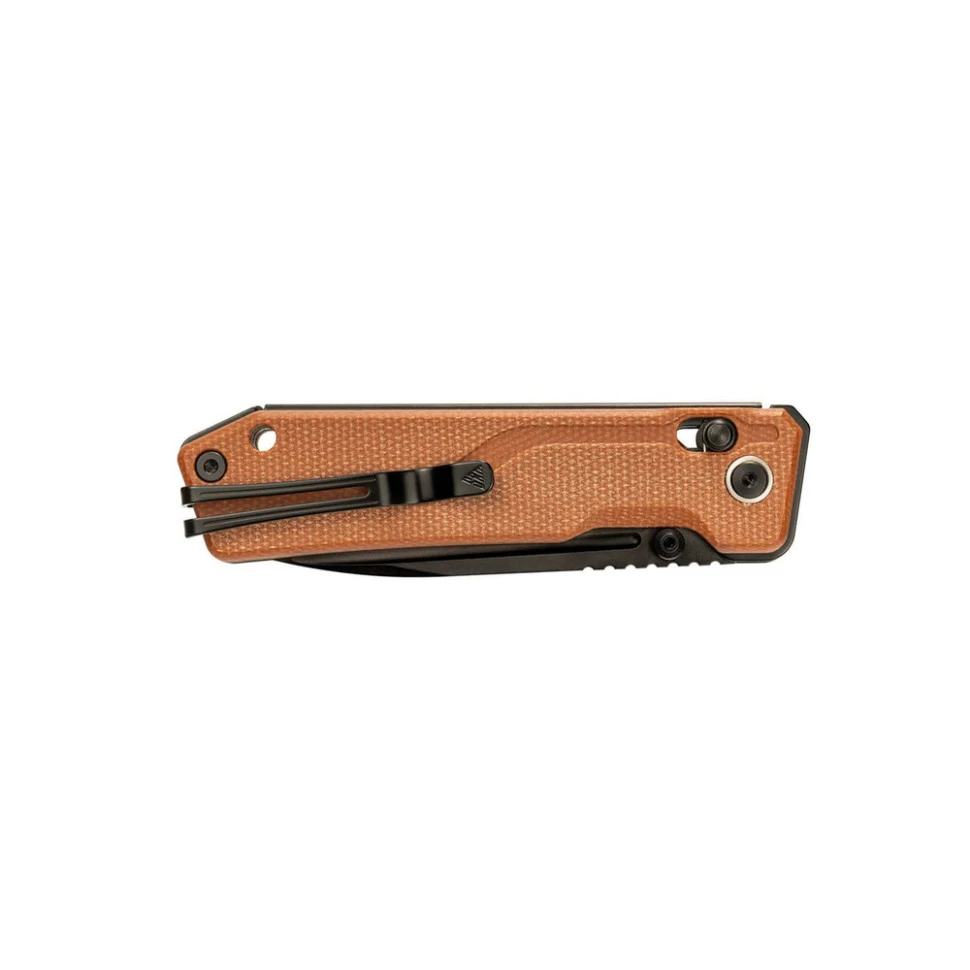 Ніж складаний туристичний SRM Rubik 7228B-MN2 (8.7 см) 140Cr / Micarta коричневий — фото 3