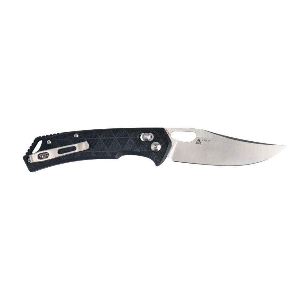 Ніж складаний туристичний SRM Retriever 9201-PB (9 см) 8Cr13MoV / FRN чорний — фото 2