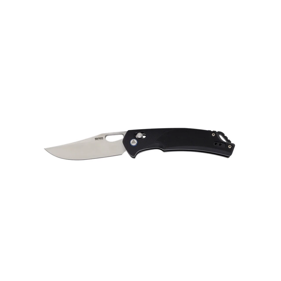 Ніж складаний туристичний SRM Retriever 9201 (9 см) D2 / G10 чорний — фото 2