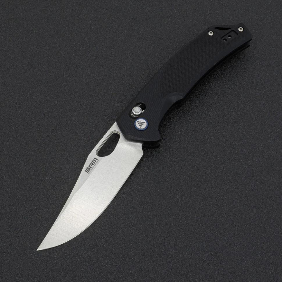 Ніж складаний туристичний SRM Retriever 9201 (9 см) D2 / G10 чорний — фото 8