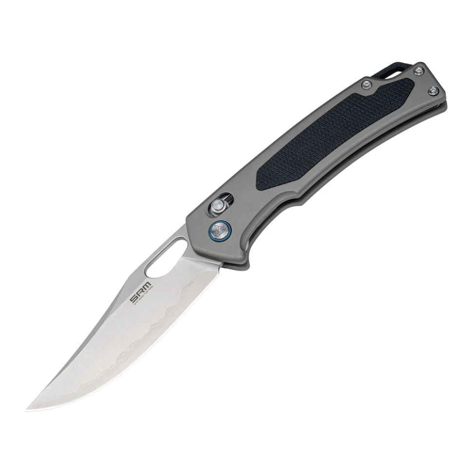 Ніж складаний туристичний SRM Retriever 9203-AK (9 см) 140Cr / G10 чорно-сірий — фото 3