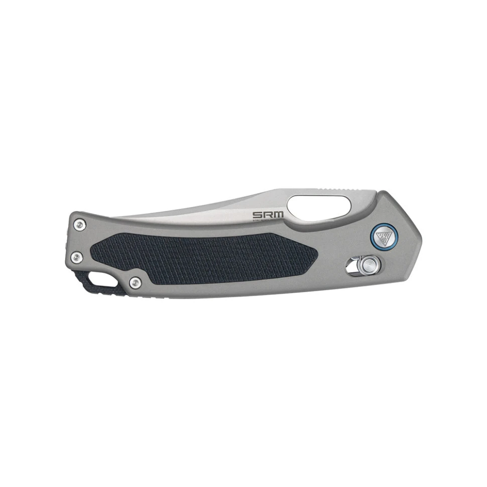 Ніж складаний туристичний SRM Retriever 9203-AK (9 см) 140Cr / G10 чорно-сірий — фото 7