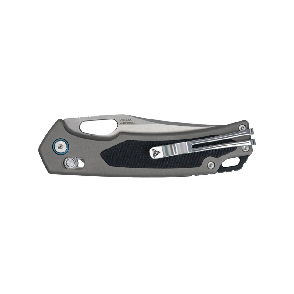 Ніж складаний туристичний SRM Retriever 9203-AK (9 см) 140Cr / G10 чорно-сірий — фото 8