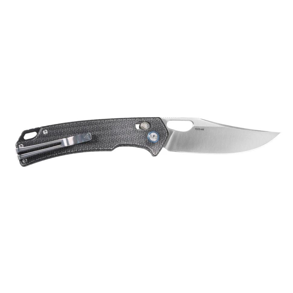 Ніж складаний туристичний SRM Retriever 9203-MB (9 см) 10Cr / Micarta чорний — фото 3