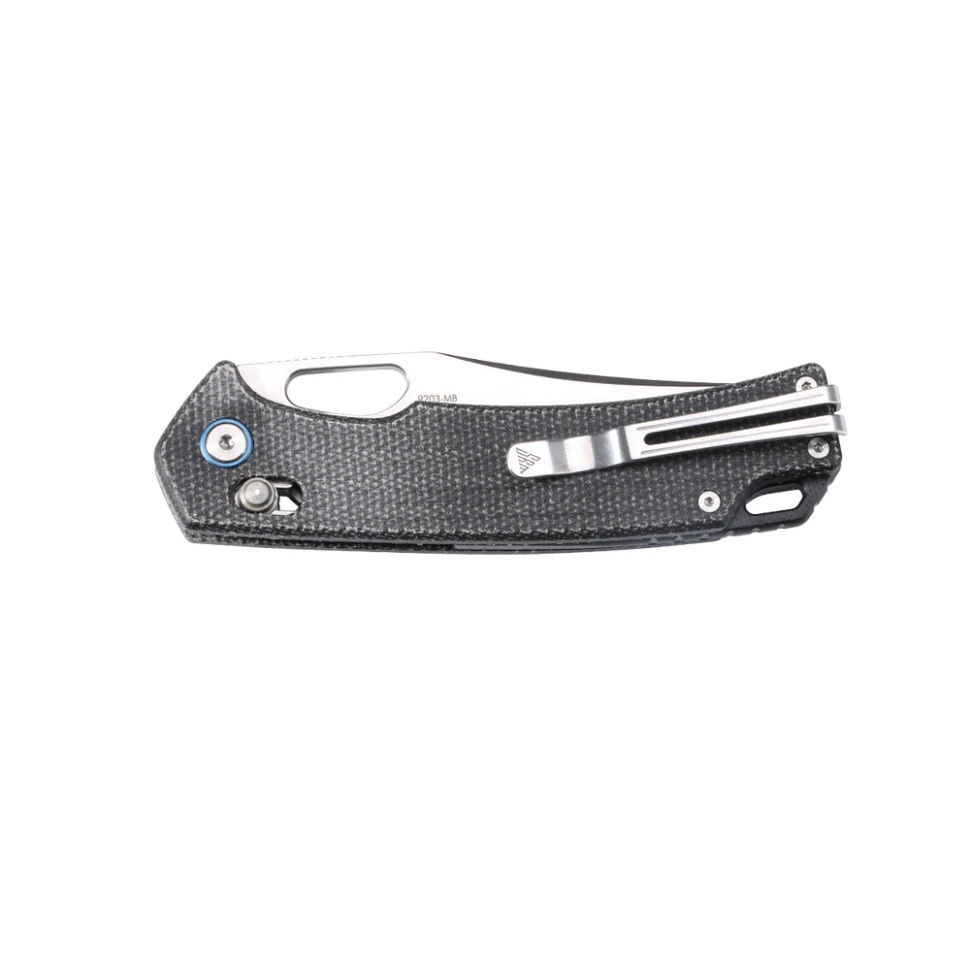 Ніж складаний туристичний SRM Retriever 9203-MB (9 см) 10Cr / Micarta чорний — фото 4